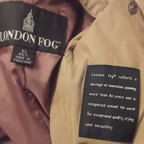 London Fog/Olive Brown/ Hooded/ Trench Coat - Picture 8 of 8